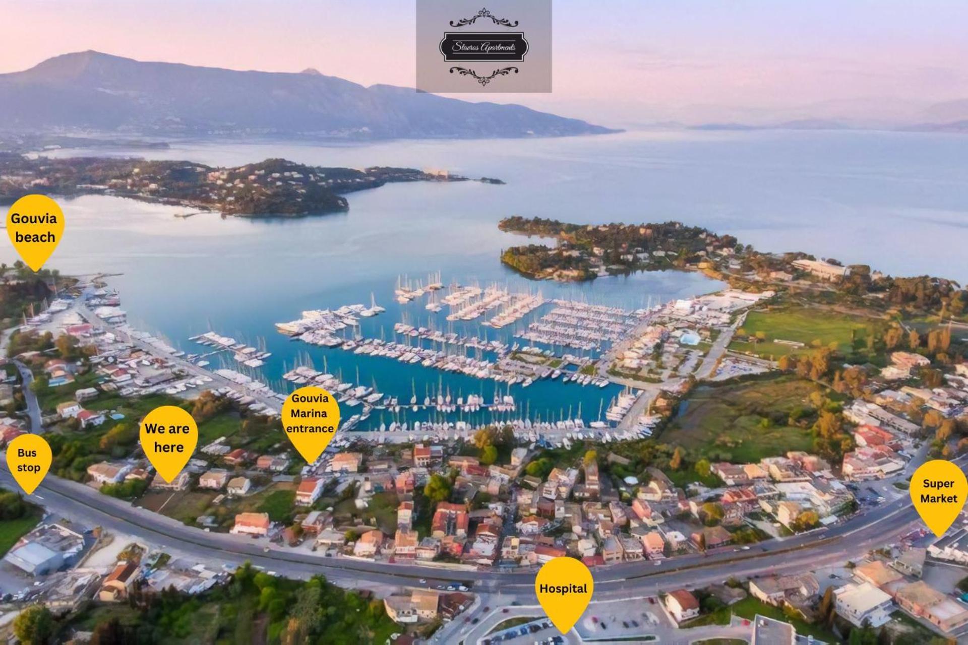 Stavros Apartments Kontokali Next To Gouvia Marina Exterior foto